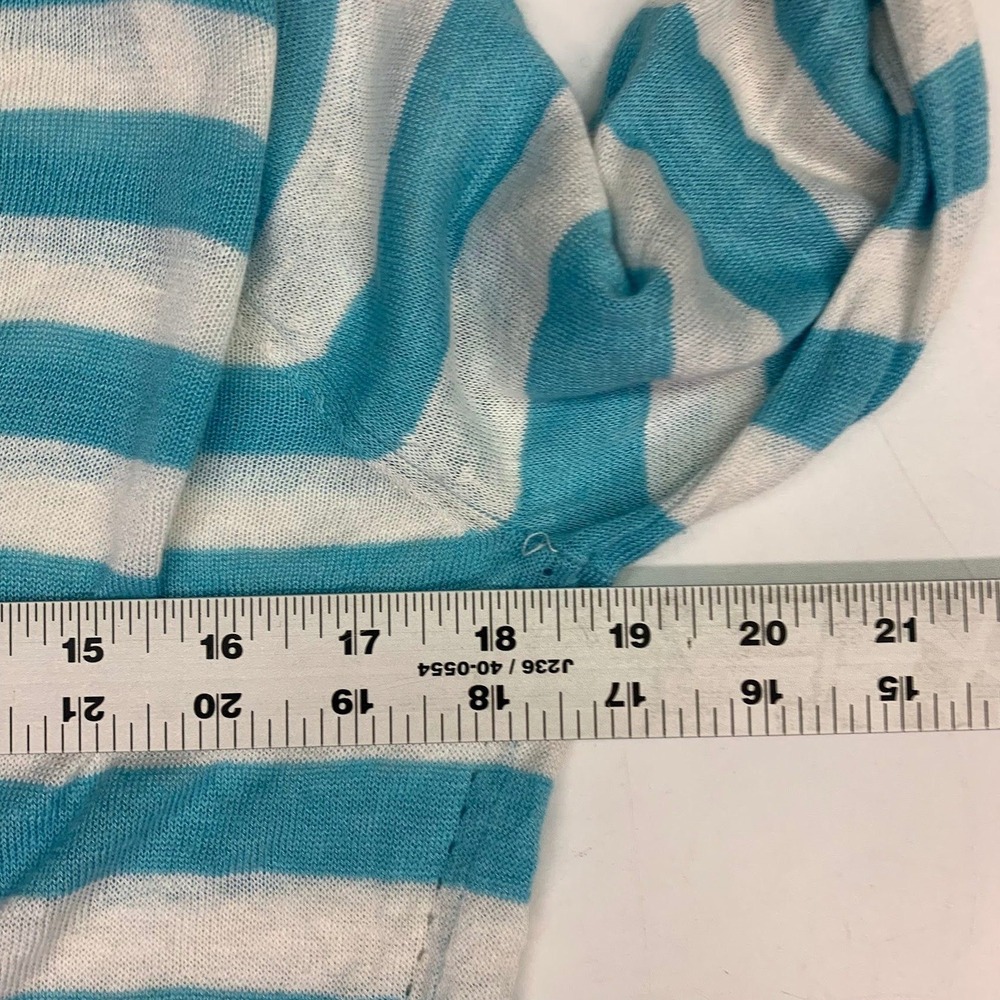 Tommy Bahama Womens Striped V Neck Long Sleeve Lightweight Sweater Top Size S P - Picture 10 of 11